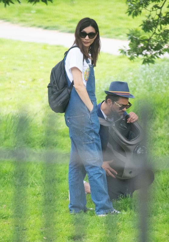 Gemma Chan in the Park in London 05/28/2023