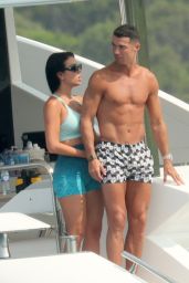 Georgina Rodriguez and Cristiano Ronaldo on Their Yacht in Sardinia 06/28/2023