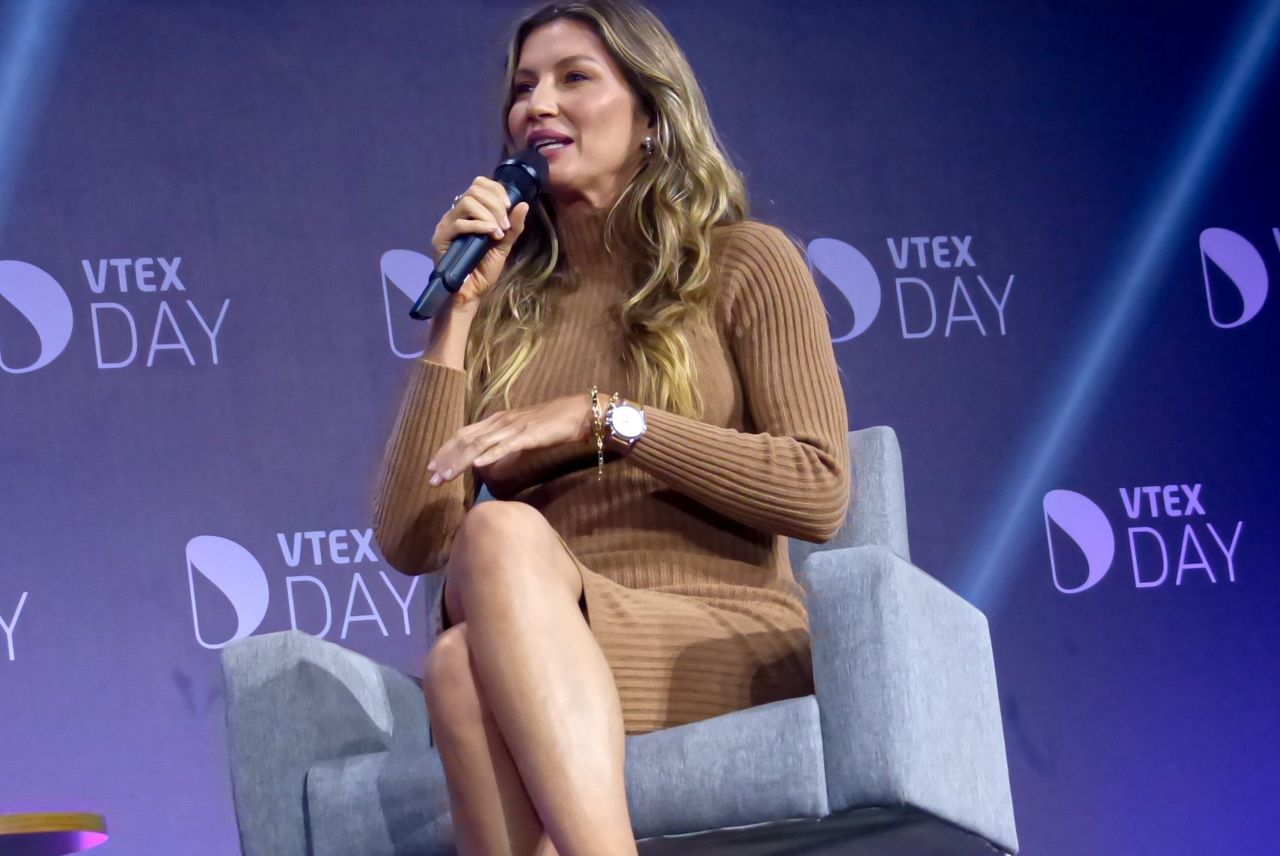 Gisele Bündchen - Speaks at VTEX Day in Sao Paulo 06/05/2023 • CelebMafia