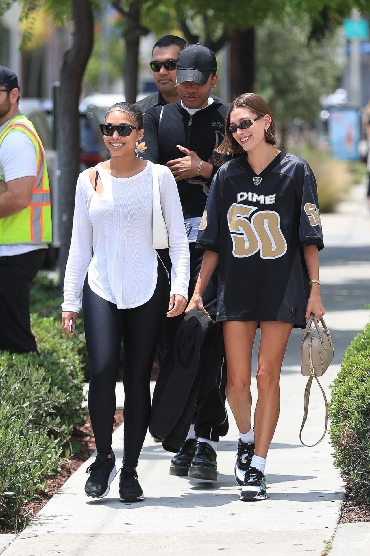 Hailey Rhode Bieber and Lori Harvey at Great White in Los Angeles 06/13