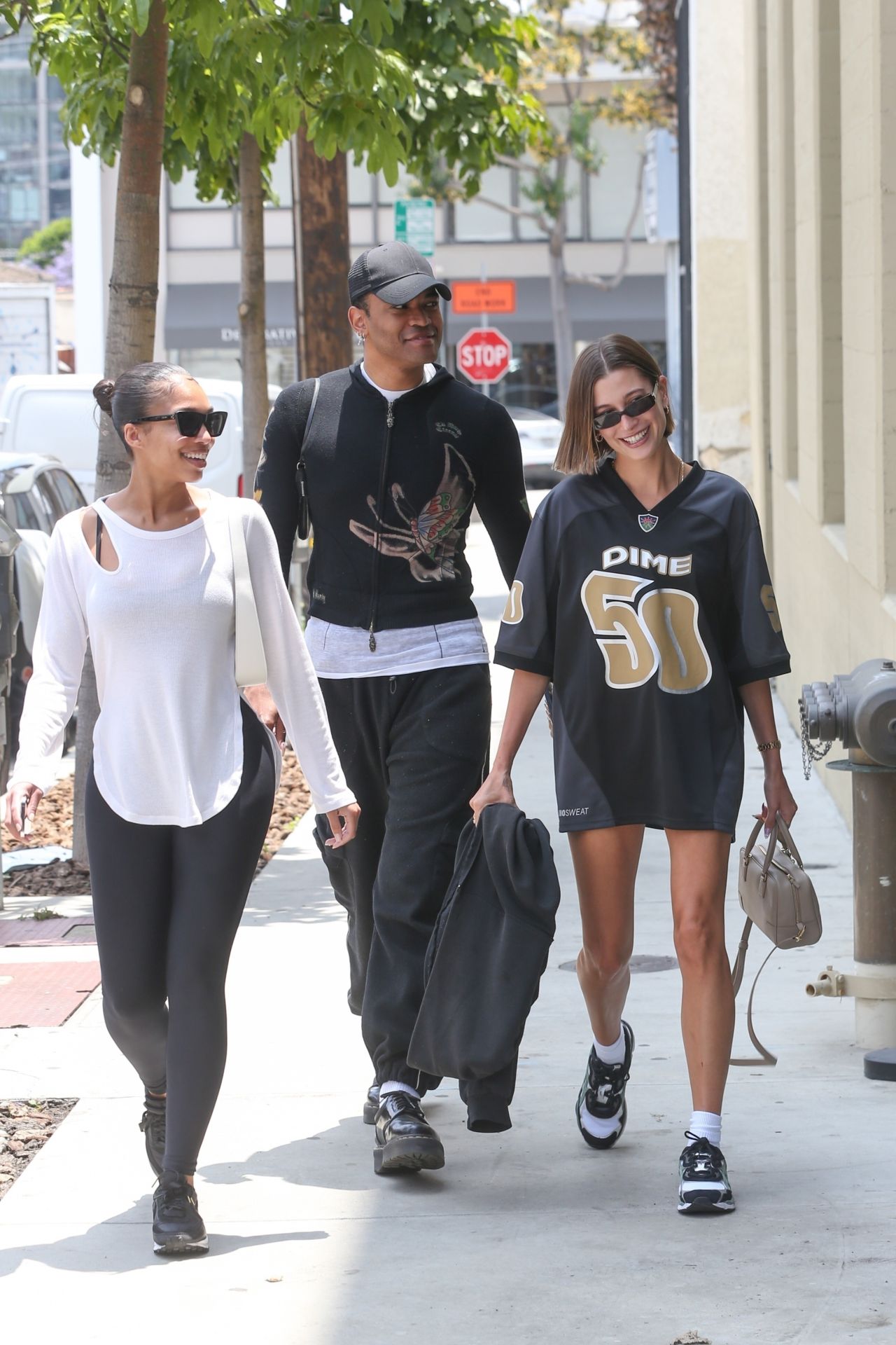 Hailey Rhode Bieber and Lori Harvey at Great White in Los Angeles 06/13