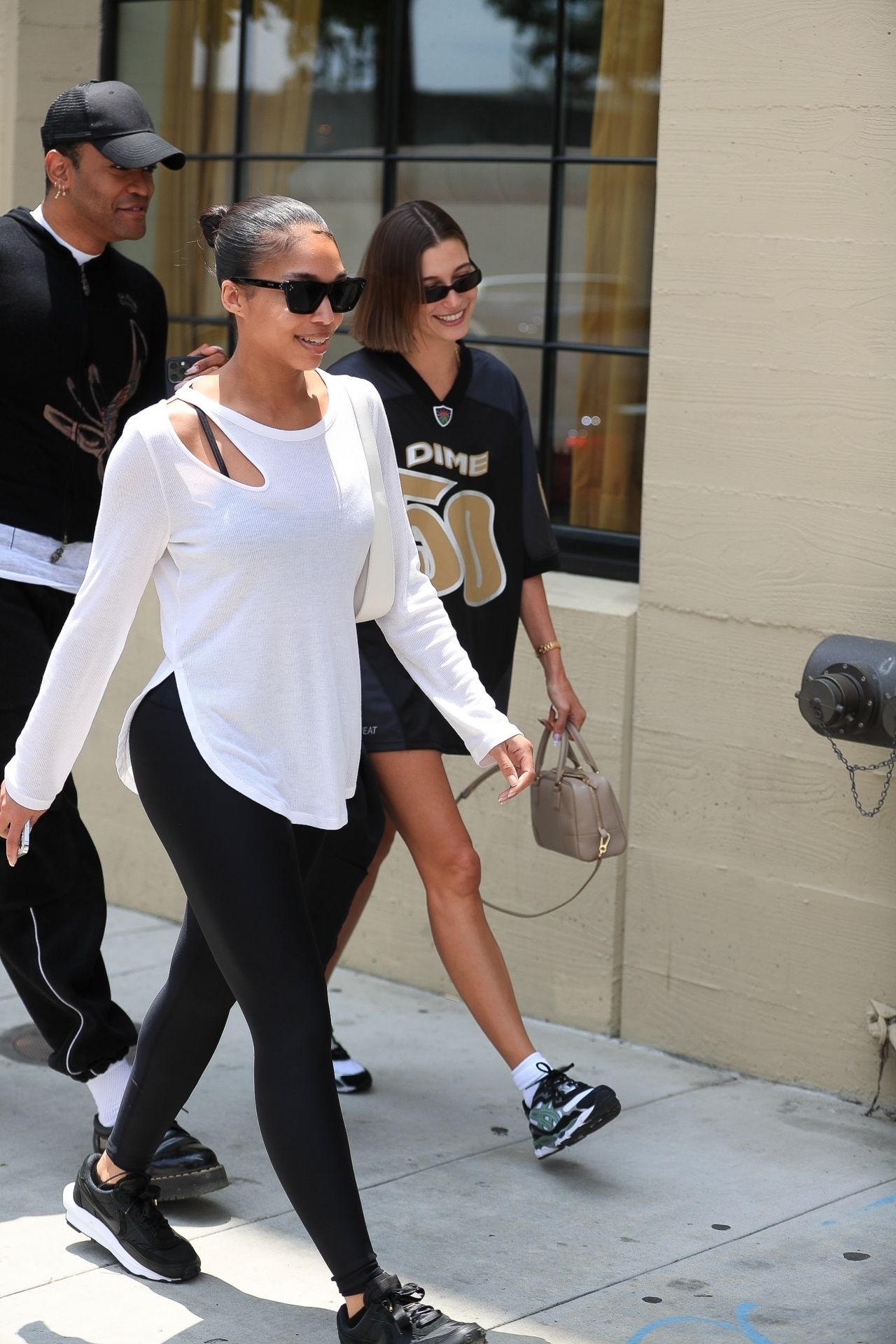 Hailey Rhode Bieber and Lori Harvey at Great White in Los Angeles 06/13