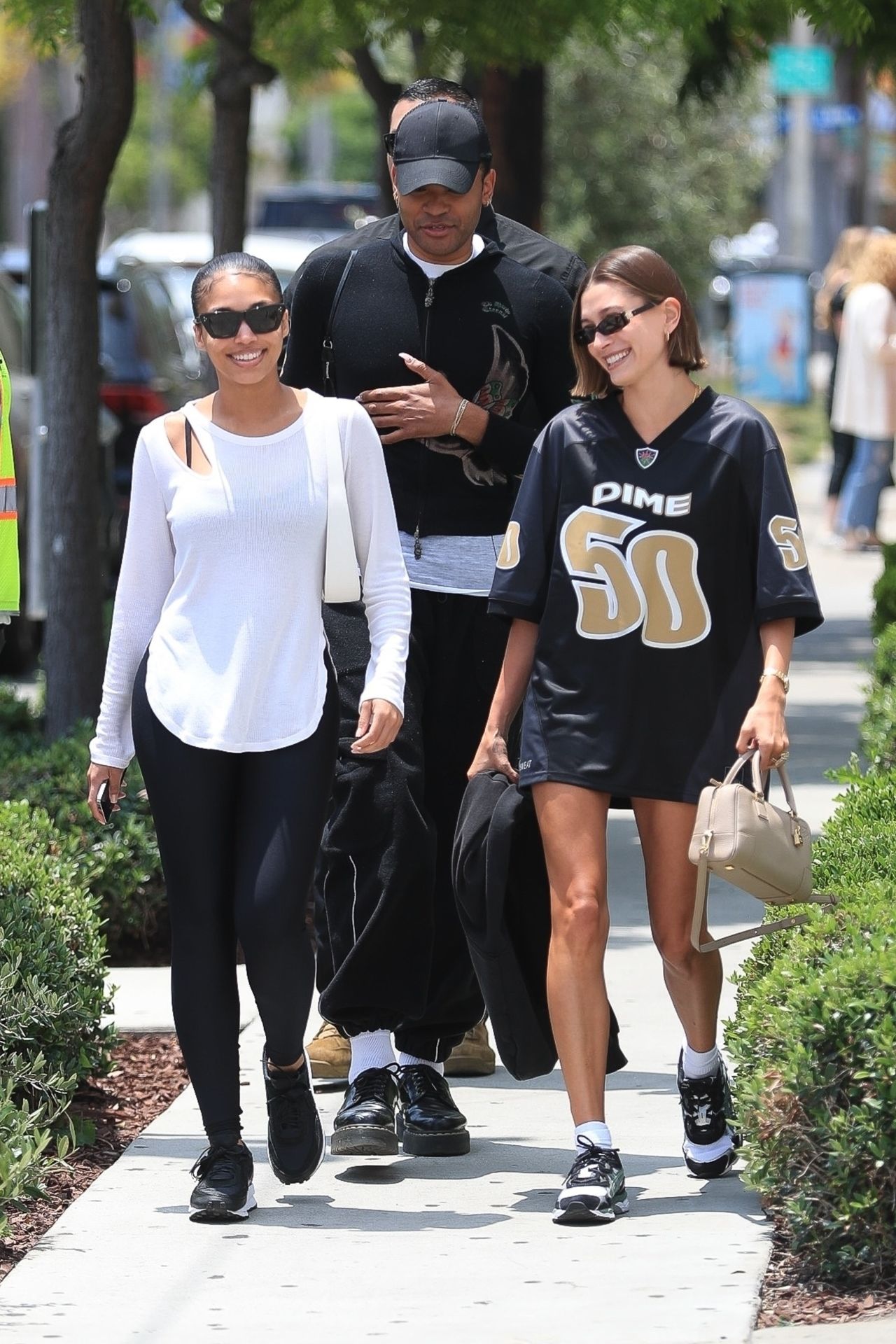 Hailey Rhode Bieber and Lori Harvey at Great White in Los Angeles 06/13