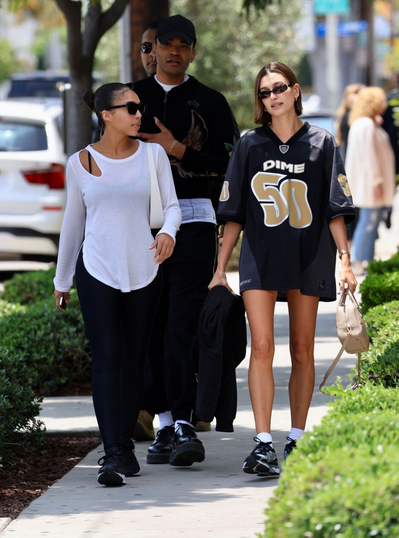 Hailey Rhode Bieber and Lori Harvey at Great White in Los Angeles 06/13