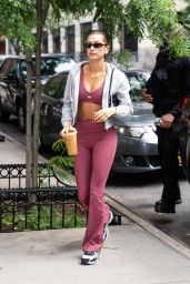 Hailey Rhode Bieber in Workout Outfit in New York 06/16/2023