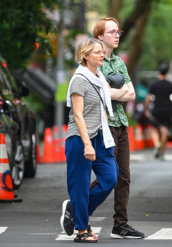 Jodie Foster With Her Son Kit in New York 06/18/2023
