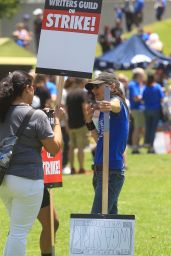 Justine Bateman at WGA Strike Rally in Los Angeles 06/21/2023