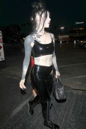 Kat Von D and Charo - Arriving to the Paris Hilton Concert in Hollywood 06/07/2023