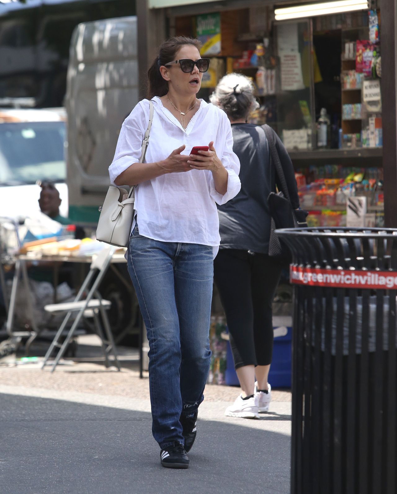 Katie Holmes and Laura Linney - Out in New York 06/29/2023 • CelebMafia