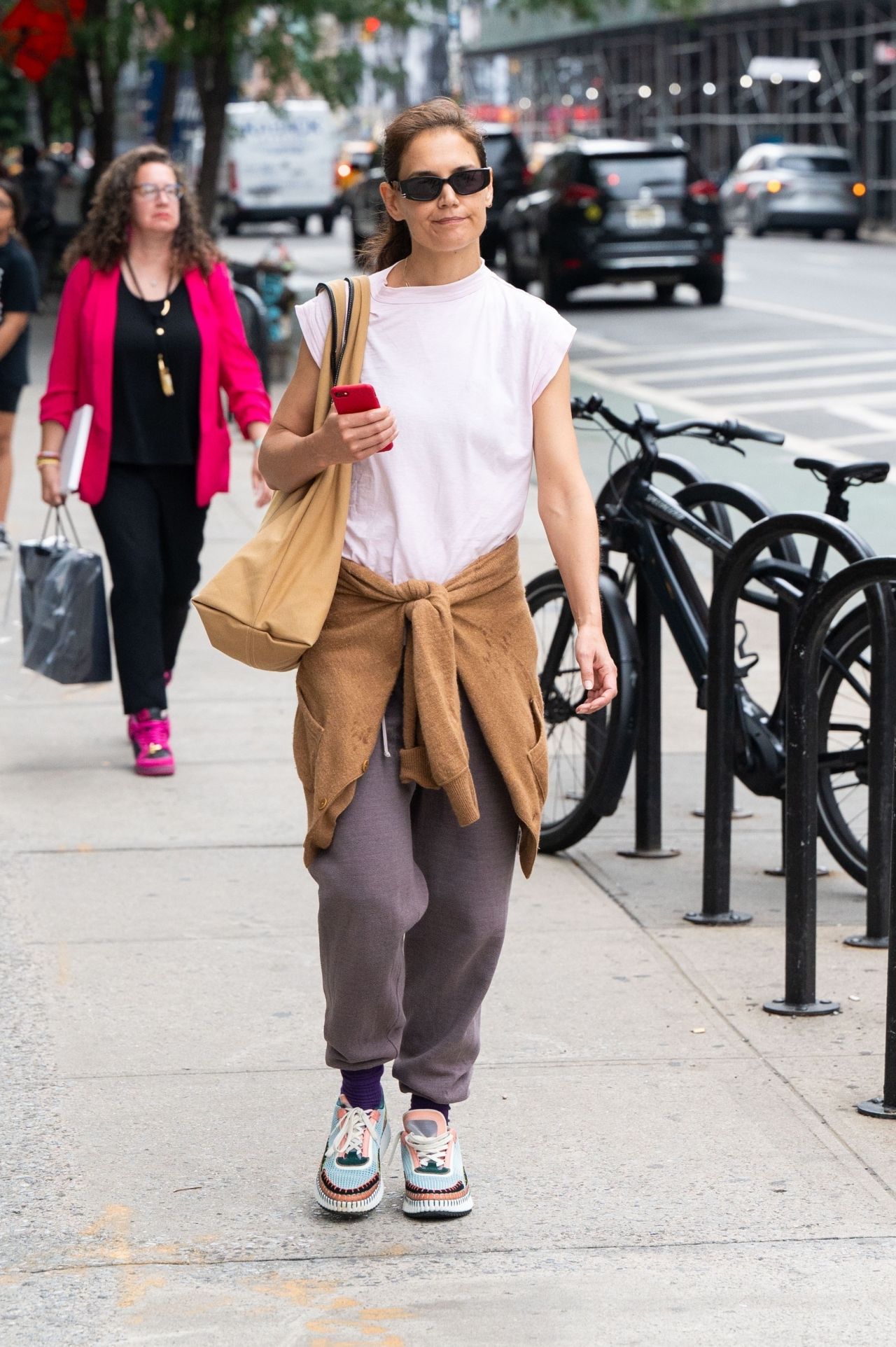 Katie Holmes in Casual Attire in New York 08/14/2023 • CelebMafia