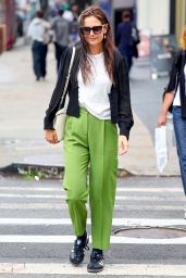 Katie Holmes in Green Pants - New York 06/23/2023