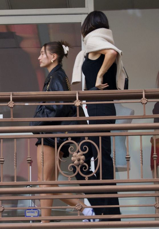 Kendall Jenner and Hailey Bieber at Sushi Park in West Hollywood 05/31/2023