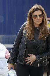 Kym Marsh - Arriving at the Theatre in Cardiff 06/28/2023