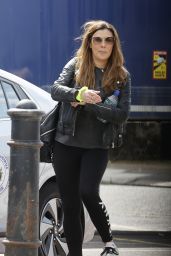 Kym Marsh - Arriving at the Theatre in Cardiff 06/28/2023