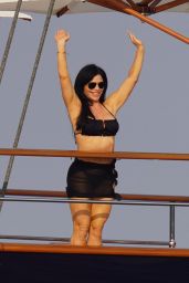 Lauren Sanchez in a Bikini - Mega Yacht Koru in Beaulieu sur Mer 06/16/2023