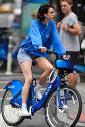 Margaret Qualley - Riding Citi Bike in New York 06/26/2023