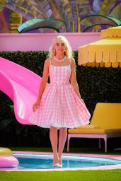 Margot Robbie - British Vogue Exclusive Barbie Costume Coverage June 2023