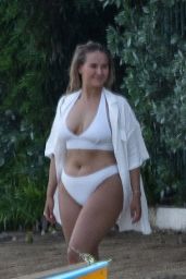 Molly-Mae Hague in a White Bikini - Beaches of Barbados 06/03/2023