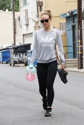 Olivia Wilde in an Adidas Sweatshirt in Los Angeles 06/16/2023