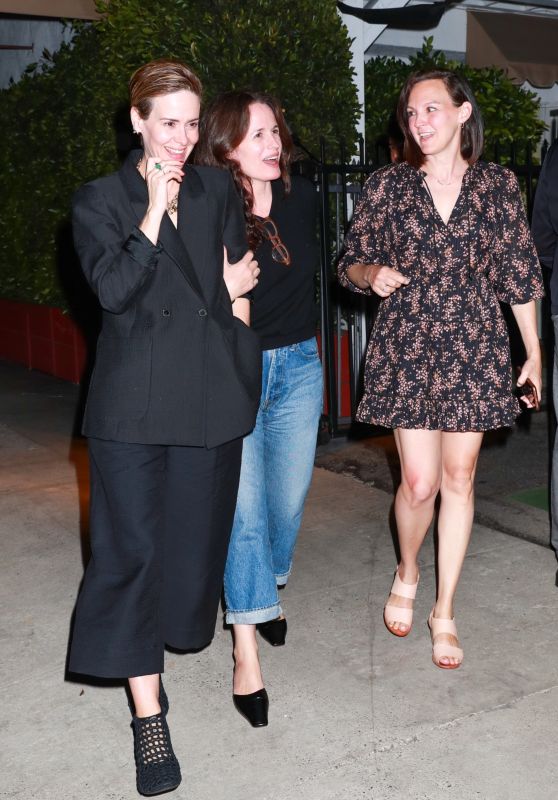 Sarah Paulson, Elizabeth Reaser and Amanda Peet at Giorgio Baldi in Santa Monica 06/24/2023
