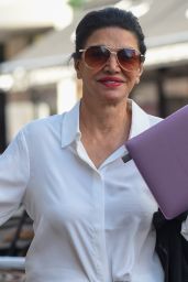 Shohreh Aghdashloo in Casual Outfit in London