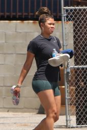 Storm Reid at the Gym in Los Angeles 06/20/2023