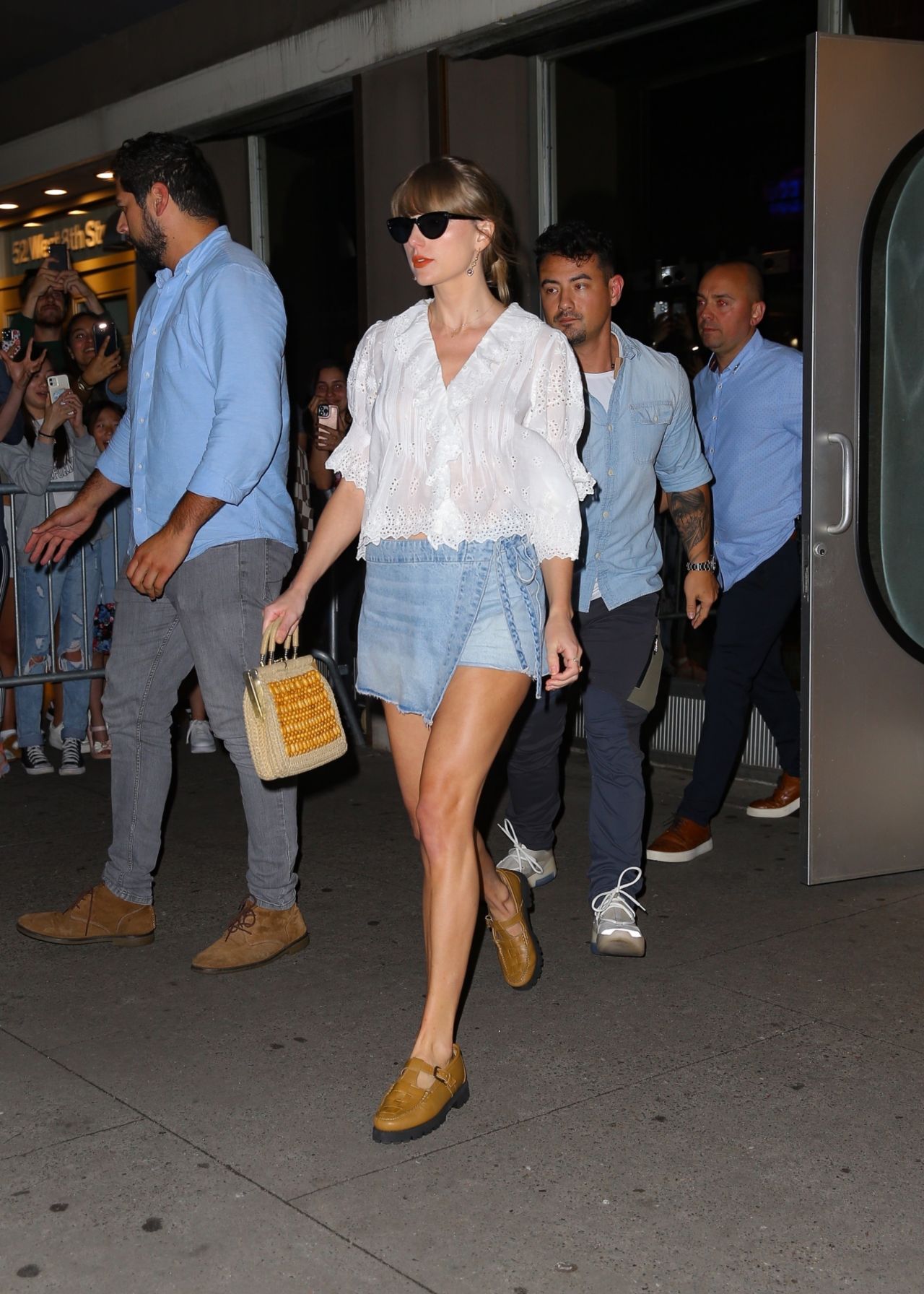 Taylor Swift in a Denim Shorts - Electric Lady Studios in New York 06 ...