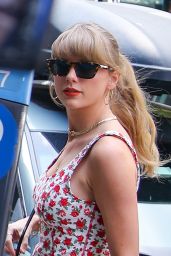 Taylor Swift in Black Shorts at Electric Lady Studios in New York City 06/29/2023