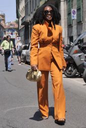 Terri Jackson at the Giorgio Armani Fashion Show in Milan 06/23/2023