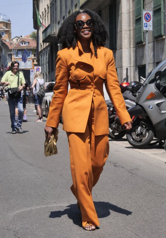 Terri Jackson at the Giorgio Armani Fashion Show in Milan 06/23/2023