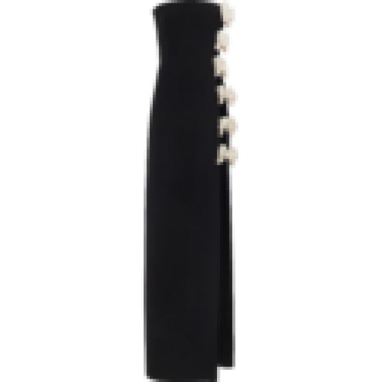 Valentino Strapless Wool-Silk Crepe Gown