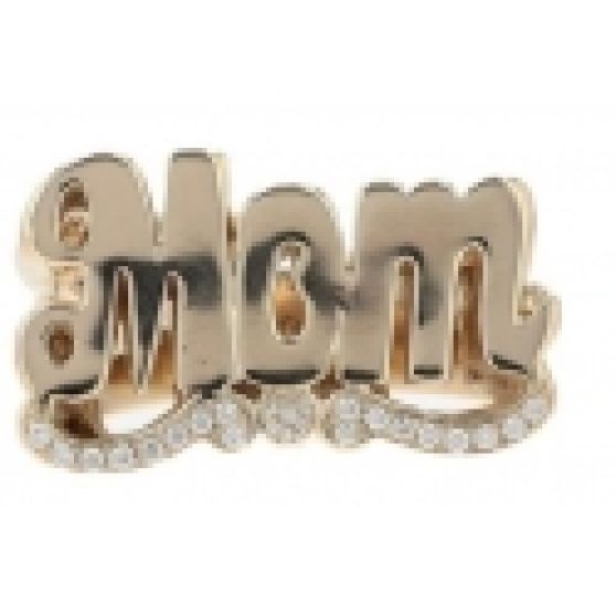 Xiv Karats Custom Mom Gold and Diamond Ring