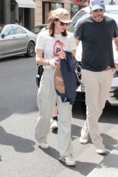 Alexandra Daddario Arriving at Her Hotel in Paris 07/02/2023