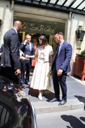 Alexandra Daddario - Leaving Her Hotel in Paris 07/03/2023