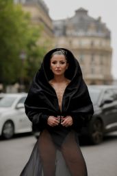 Alexandra Pereira – Arriving at Stephane Rolland Show at Paris Fashion Week 07/04/2023