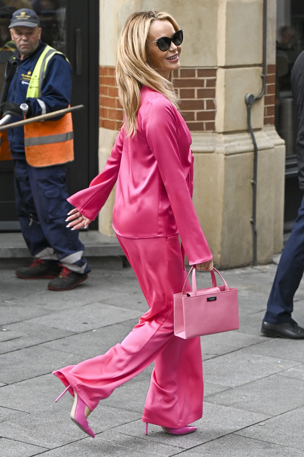 Amanda Holden in a Satin Pyjama - Leaving Global Studios in London 07 ...