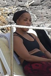 Angela Bassett on the Beach in Paraggi 07/06/2023