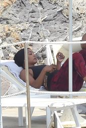 Angela Bassett on the Beach in Paraggi 07/06/2023