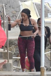 Angela Bassett on the Beach in Paraggi 07/06/2023