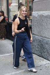 AnnaSophia Robb at the SAG-AFTRA Strike in Front of the Netflix Offices in NYC 07/20/2023