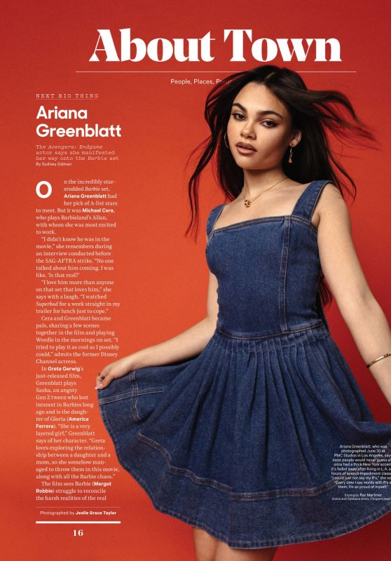 Ariana Greenblatt - The Hollywood Reporter 07/26/2023 Issue