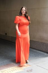 Ashley Graham in a Red Dress - New York 07/13/2023
