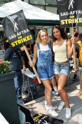 Bailee Madison, Chandler Kinney and Malia Pyles - SAG-AFTRA Actors Union Strike in New York 07/17/2023