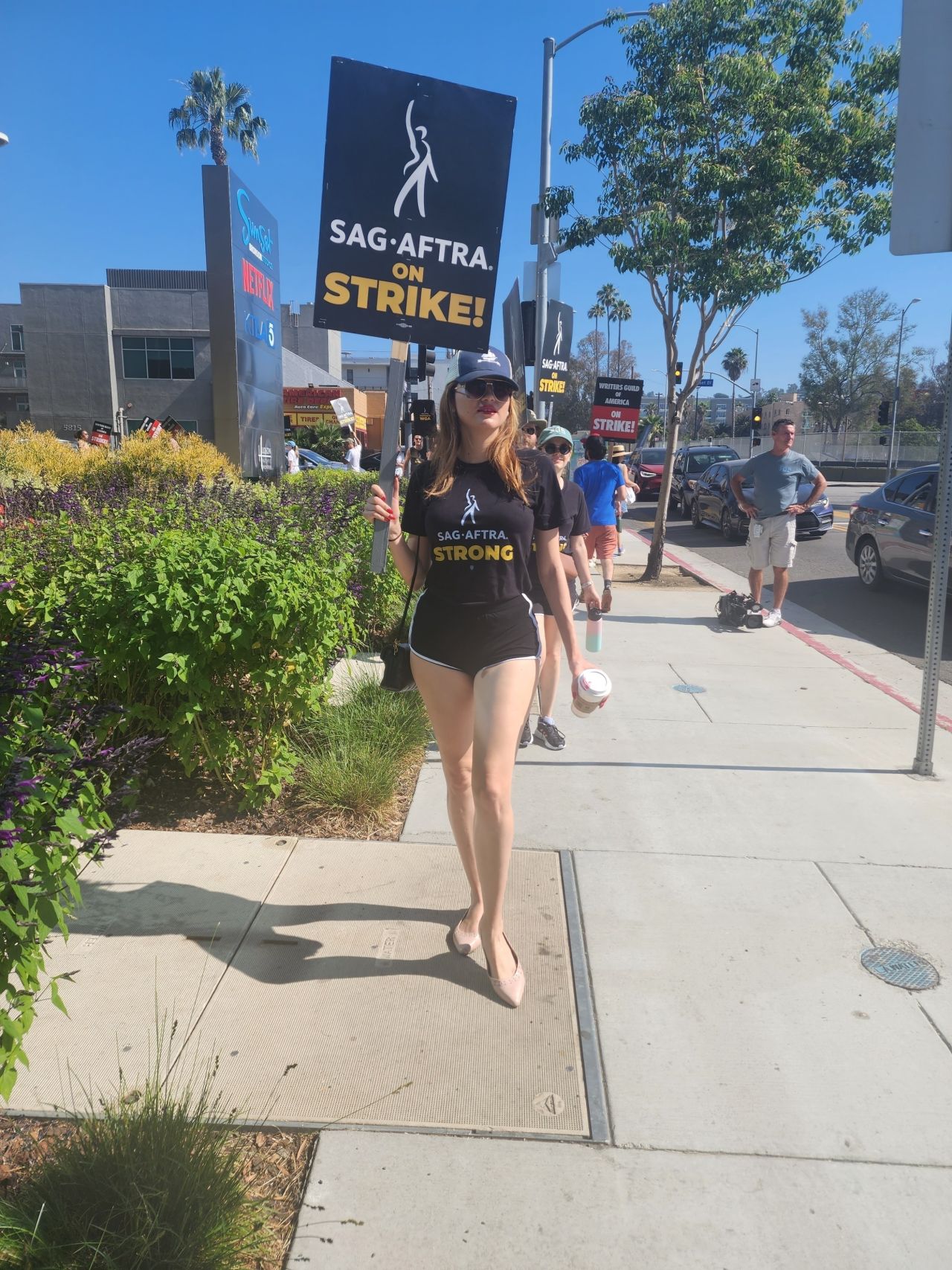 Blanca Blanco - SAG Strike at Netflix in Hollywood 07/18/2023 • CelebMafia