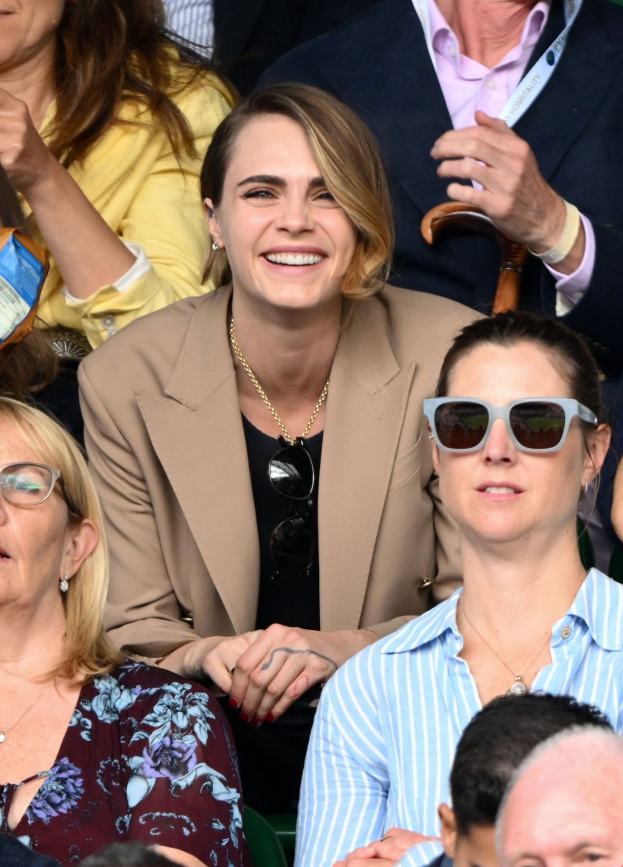 Cara Delevingne - Wimbledon Tennis Championships in London 07/10/2023