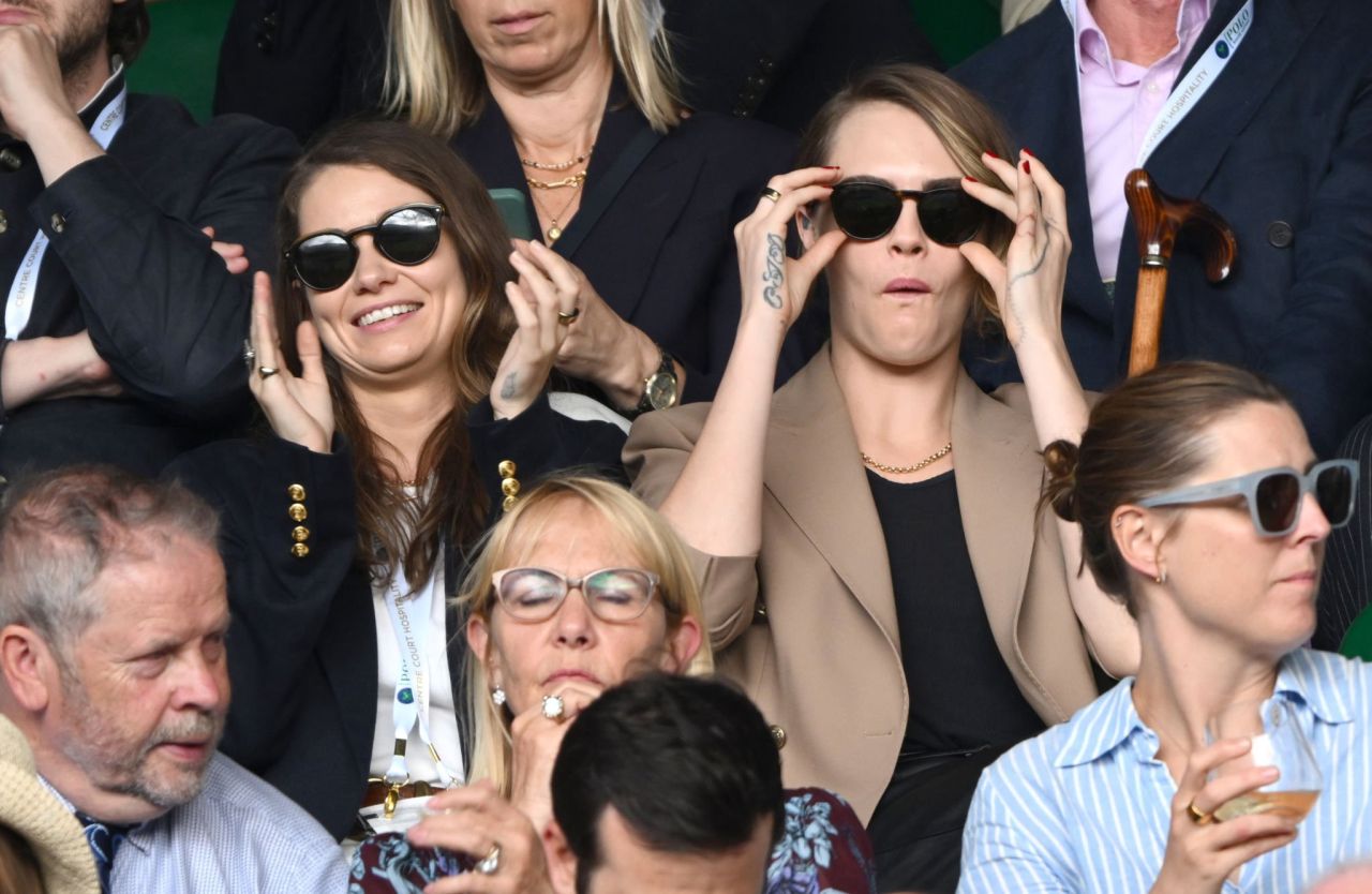 Cara Delevingne - Wimbledon Tennis Championships in London 07/10/2023