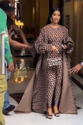 Cardi B is Decked Out in Valentino - Heads to Their Store in Paris 07/04/2023