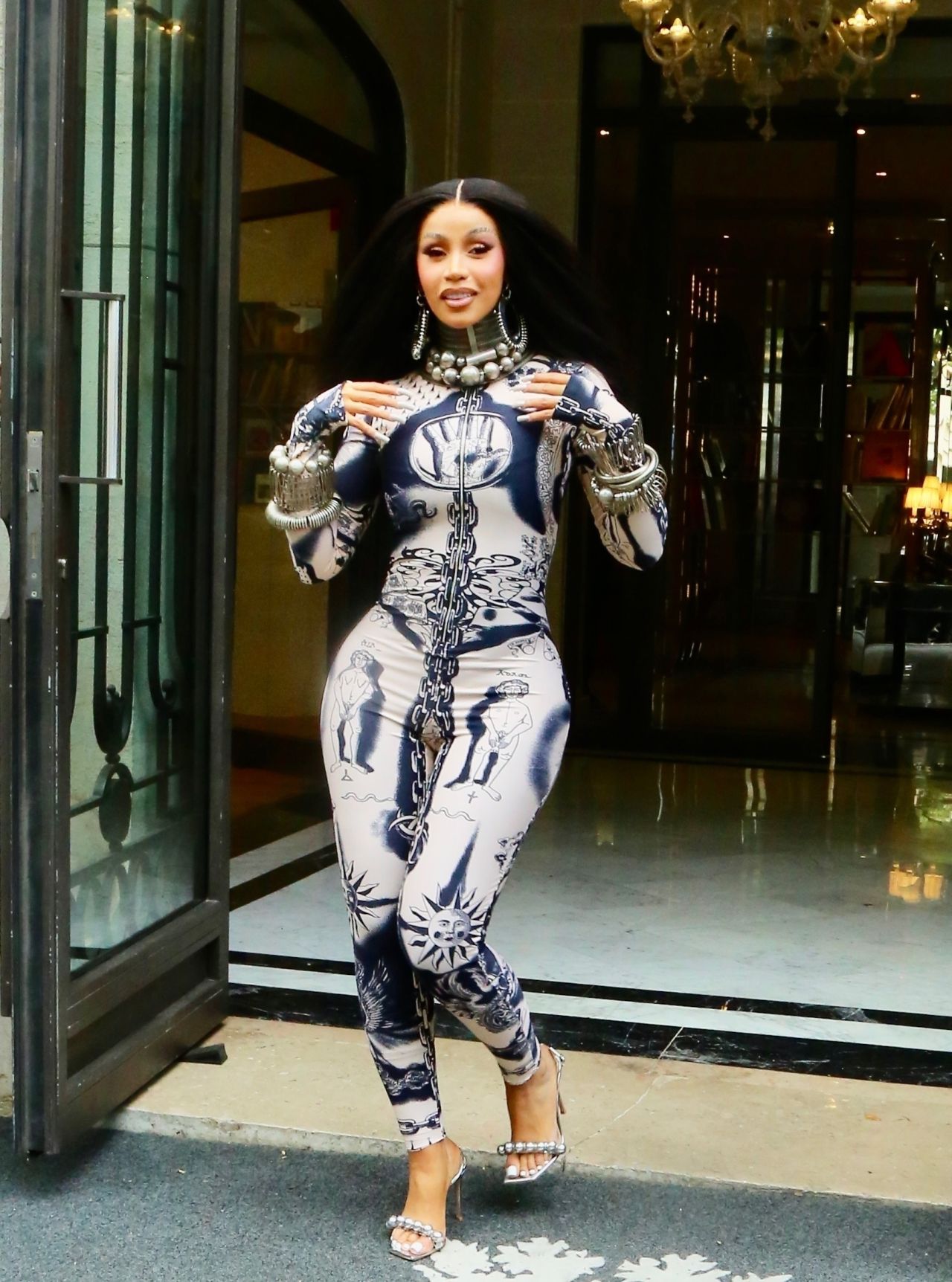 Cardi B Jean Paul Gaultier Show At Paris Fashion Week 07052023 • Celebmafia 