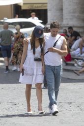 Caylee Cowan and Casey Affleck - Out in Rome 07/08/2023