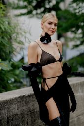 Elena Perminova - Arriving at Alexandre Vauthier Show at Paris Fashion Week 07/04/2023